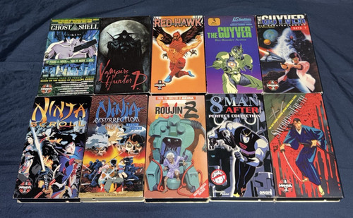 Vhs videotapes anime ghost - ghost, in